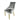 Roma Silver Grey Chair (Lion Knocker/Chrome Legs)