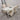 Louis 1.5 White Dining Table and 4 Emma Chairs in White Plush Velvet